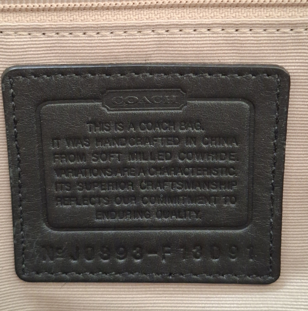 Coach Hamilton Satchel Bag Black - Picture 6 of 10